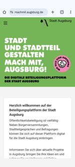 Screenshot des Eintrags zur Bürgerbeteiligungssoftware